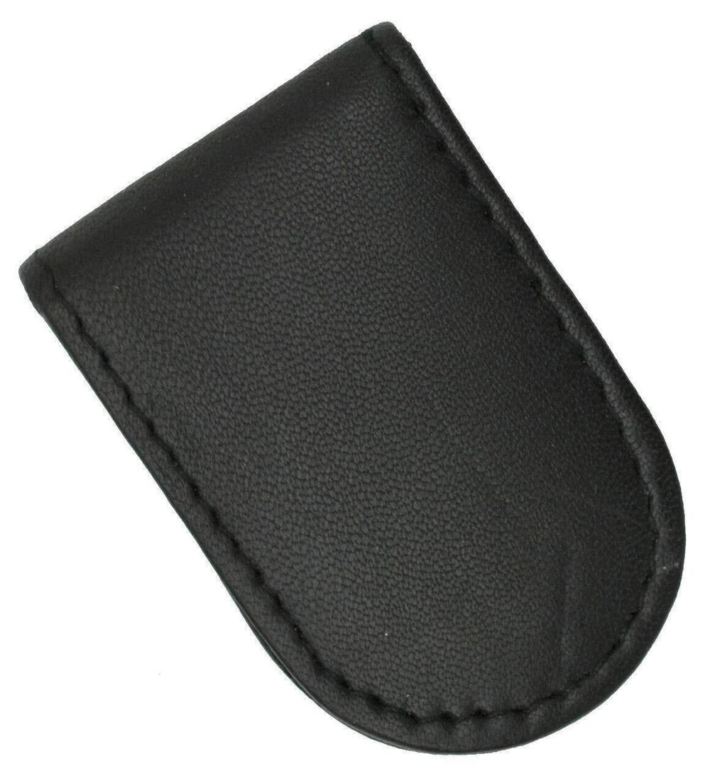 7256 Wallet Leather Black Strong Magnetic Money Clip